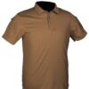Mil-Tec Tactical Short Sleeve Polo Shirt Quick Dry DARK COYOTE